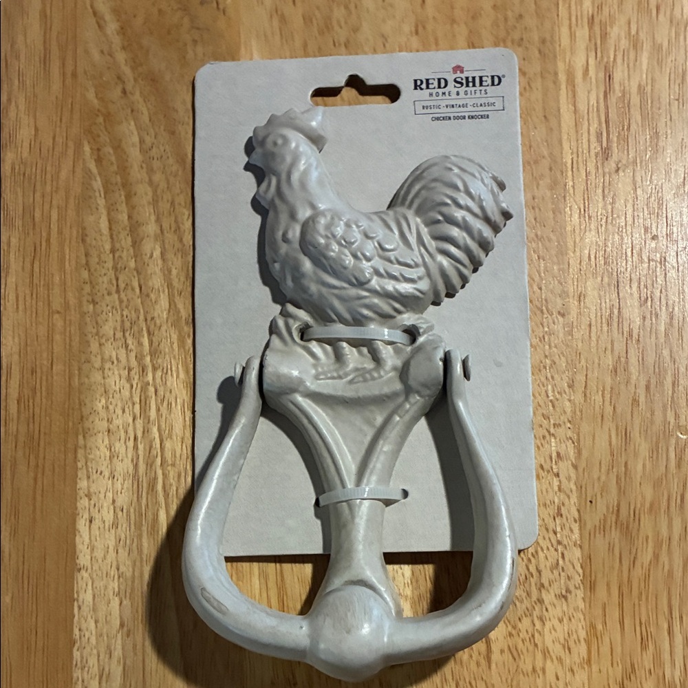 White Rooster Door Knocker-Brand New With Tags